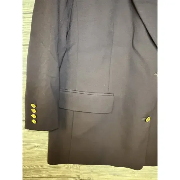 NWT AUSTIN REED Womens 18W 100% Worsted Wool Chocolate Brown Blazer Vintage - Picture 7 of 14